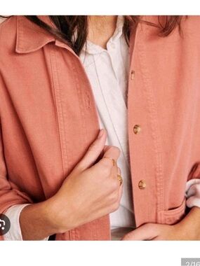 Sezane Dusty Rose Will Jacket